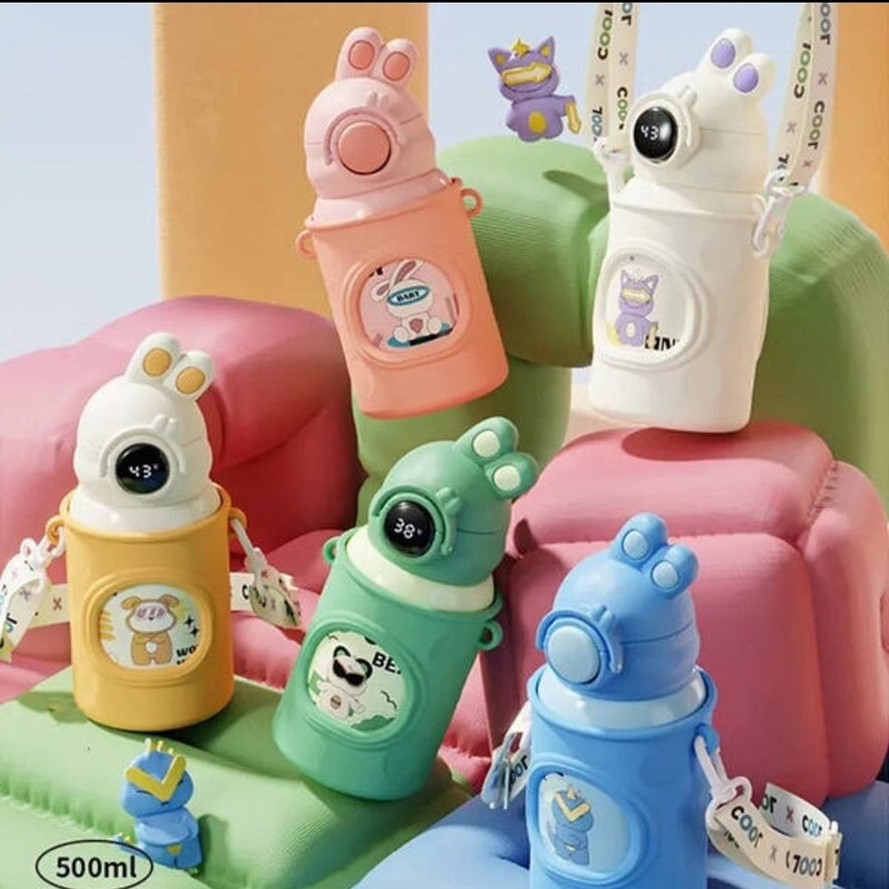 500ml Steel Sipper Bottle for Kids – Durable, Leak-Proof with Easy-Grip Design